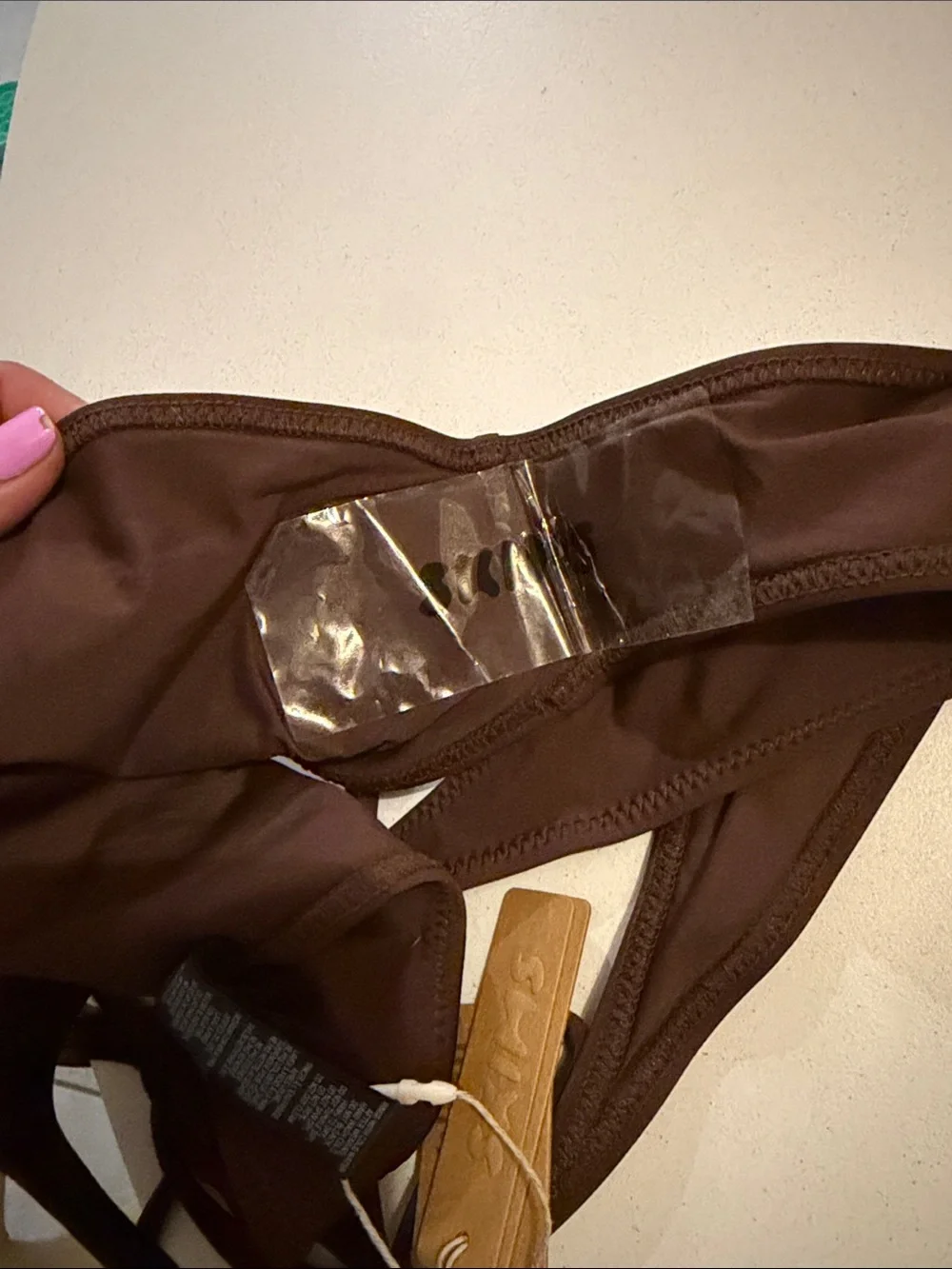 SKIMS Brown Tie-Side Bikini Bottom